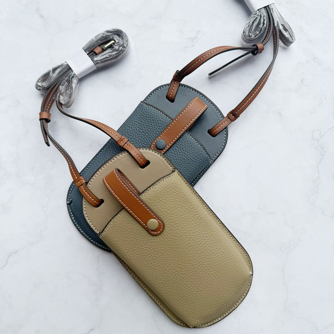 Leather Crossbody Phone Pouch kalsten