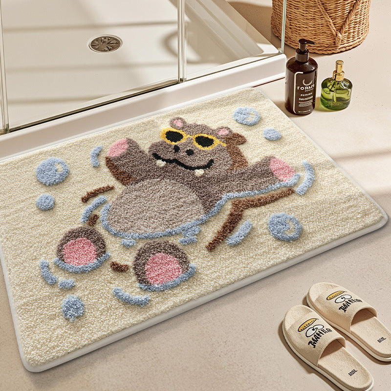 Turtle-Themed Plush Bath Mat Kalsten