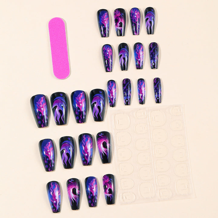 Artistic Phoenix-Themed Nail Art Extensions Kalsten