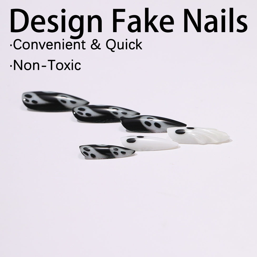 Creative Nail Art Set with Ghost Motifs Kalsten