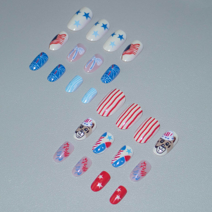 Creative Independence Day Nail Art Set