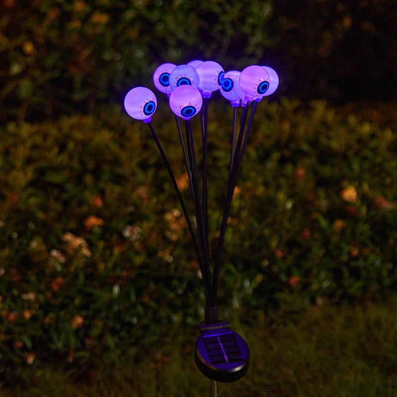 Creepy garden lights with eye motif Kalsten