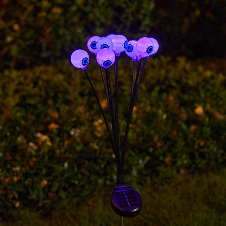 Creepy garden lights with eye motif Kalsten
