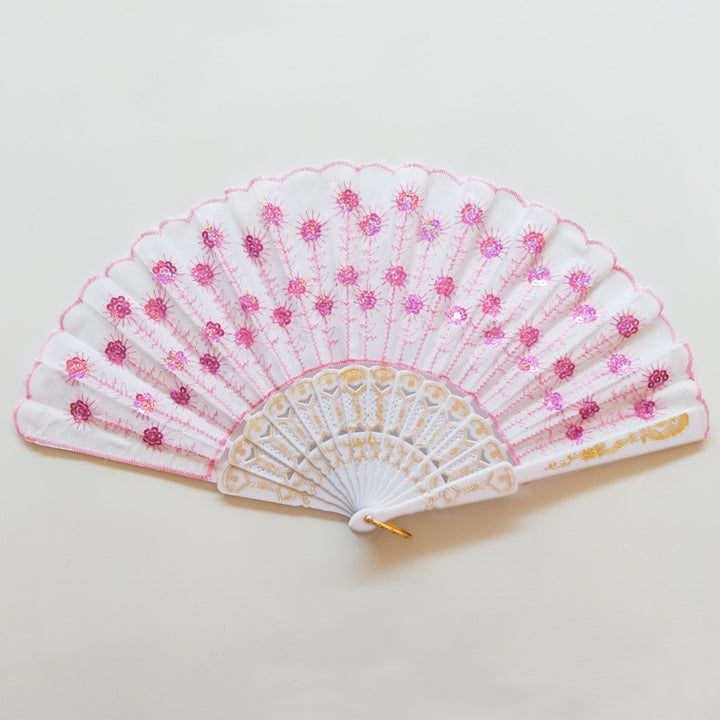Ladies handcrafted fan with exquisite embroidery Kalsten