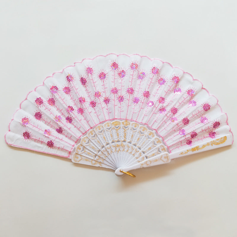 Women's high-quality lace fan with artistic floral motifs Kalsten