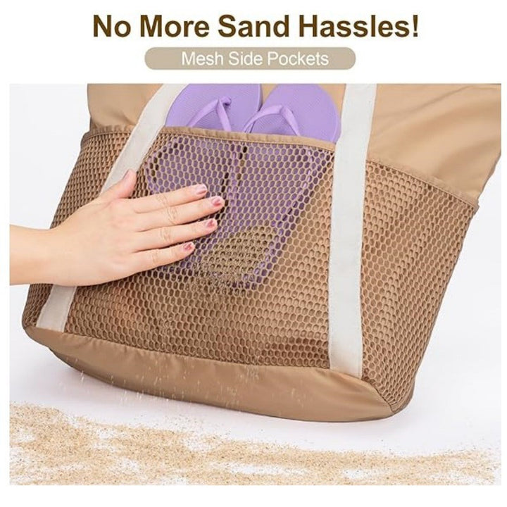 Practical Beach Bag with Innovative Mesh Design Kalsten
