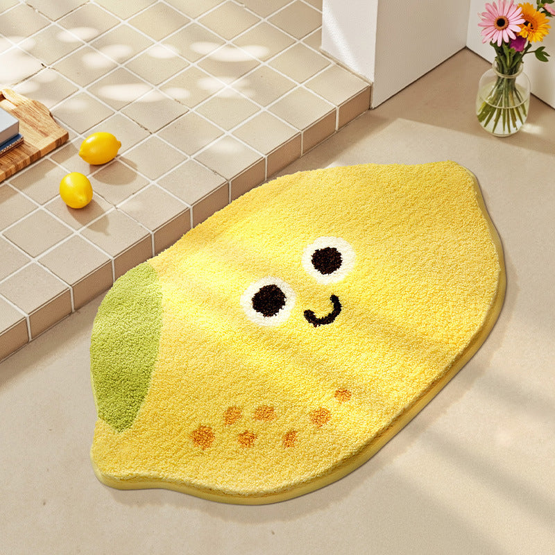 Playful Fruit-Themed Bath Rug Kalsten