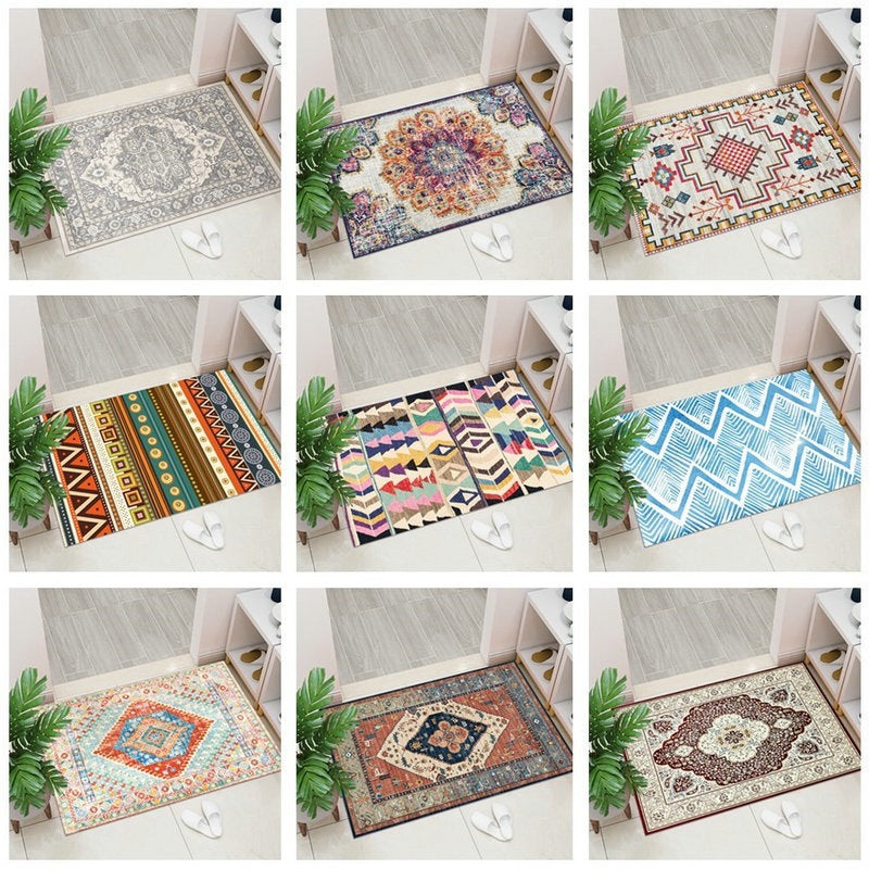 Geometric Pattern Decorative Floor Mat Kalsten