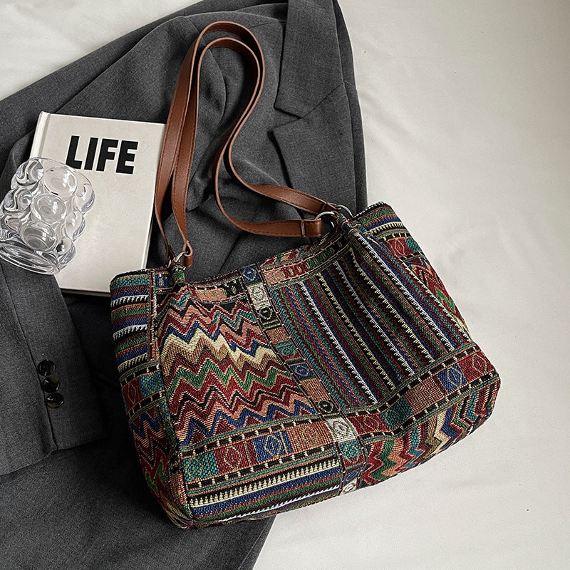 Bohemian Style Woven Handbag