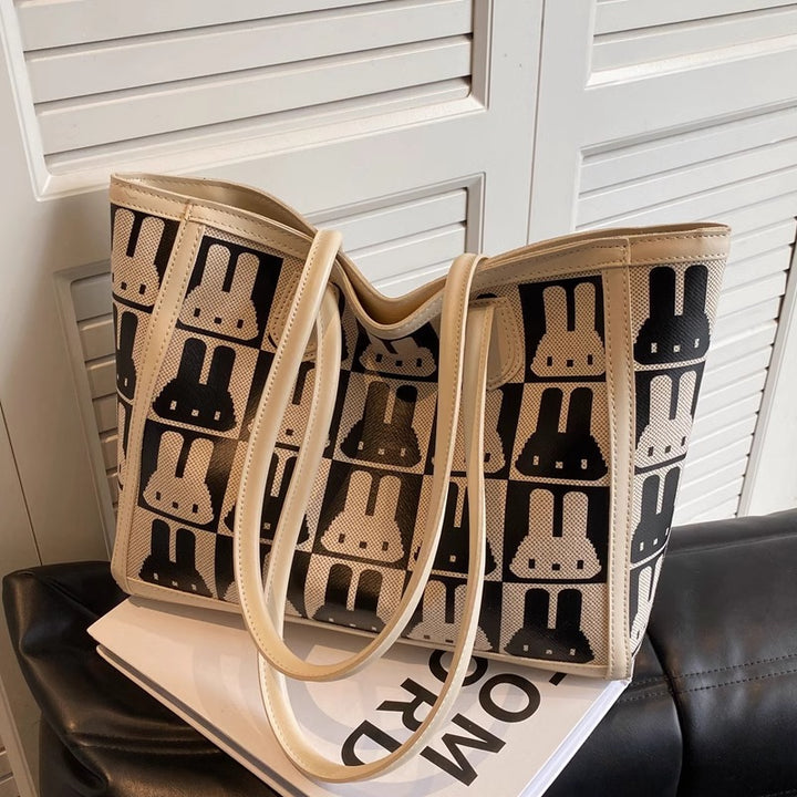 Playful Patterned Tote Bag Kalsten