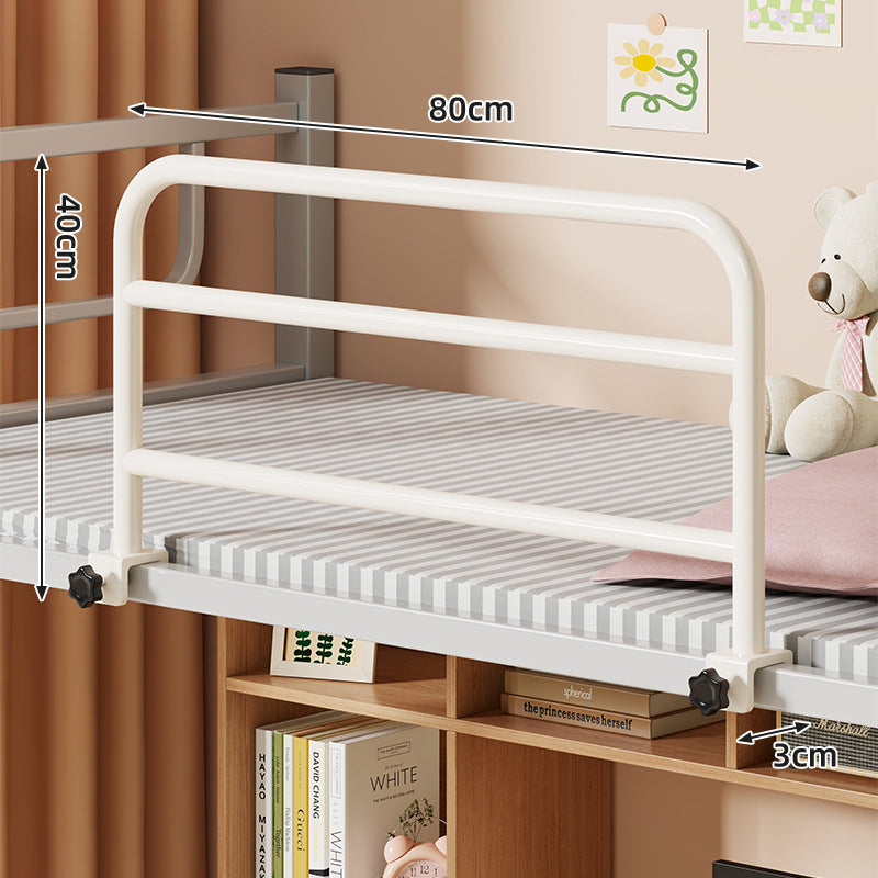 Clamp-On Tubular Bed Guard Rail with Tool-Free Knob Clamp