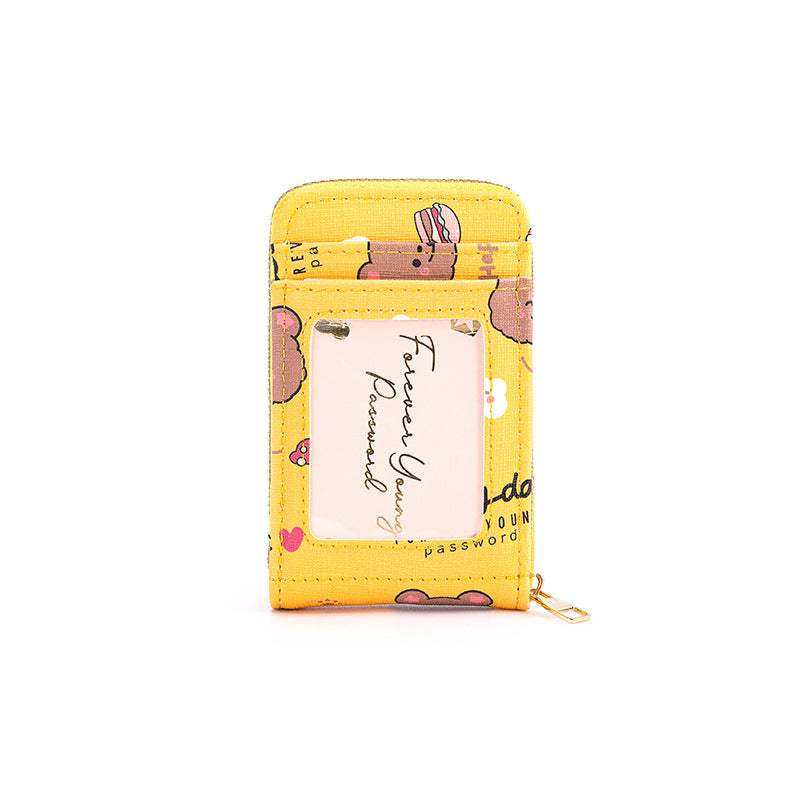 Cute Cartoon Print Card Holder