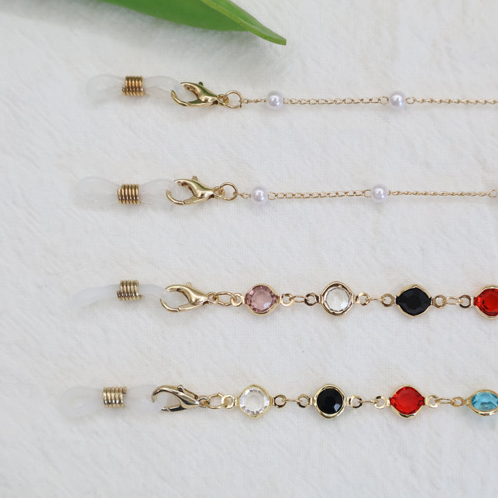 Multicolor Gemstone Eyewear Chain Kalsten