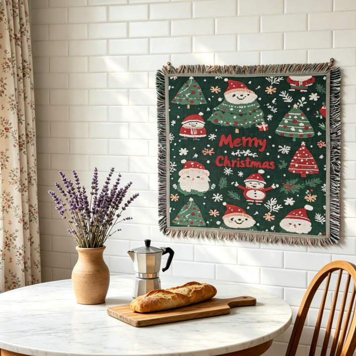 Festive Holiday Throw Blanket