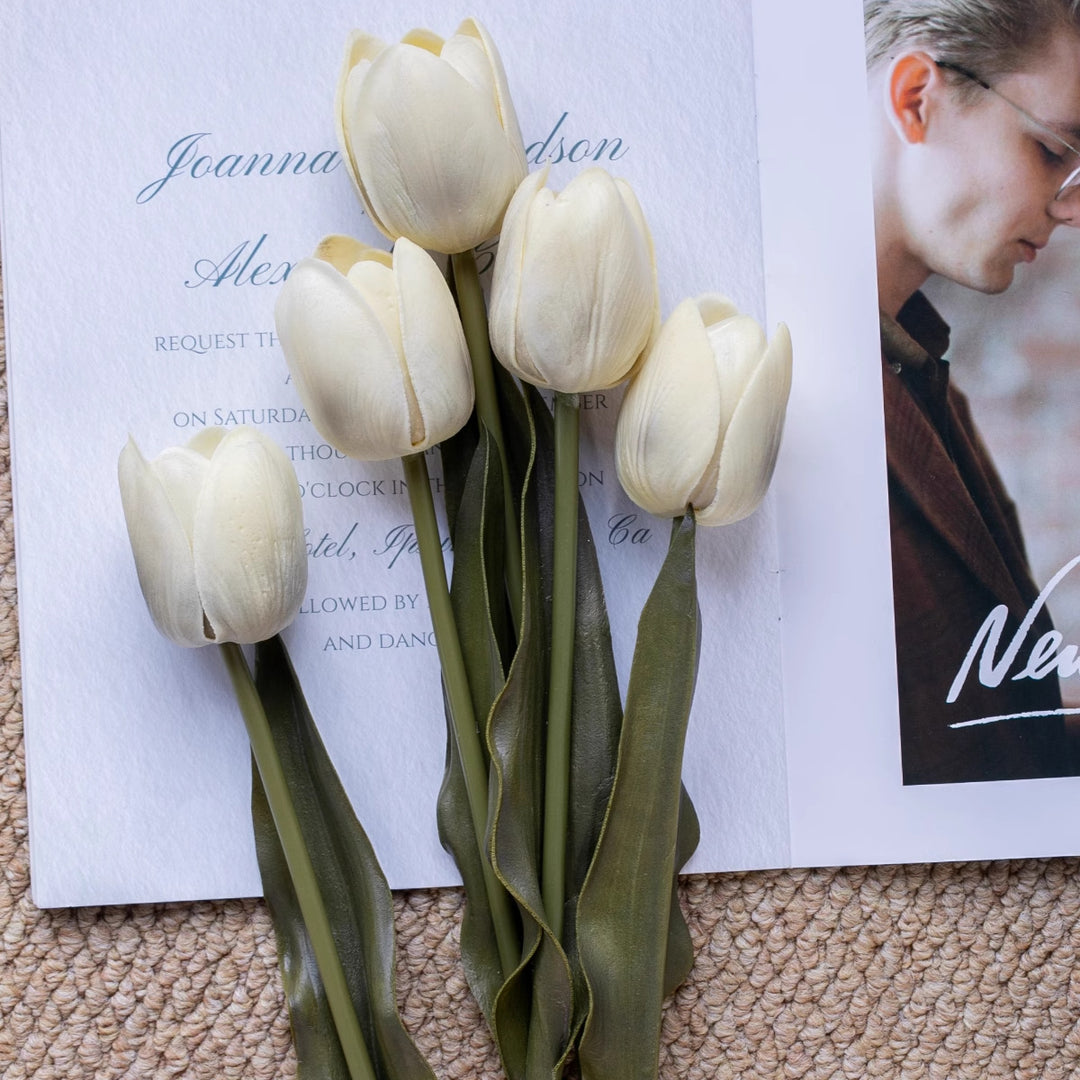 Lifelike Tulip Floral Arrangement