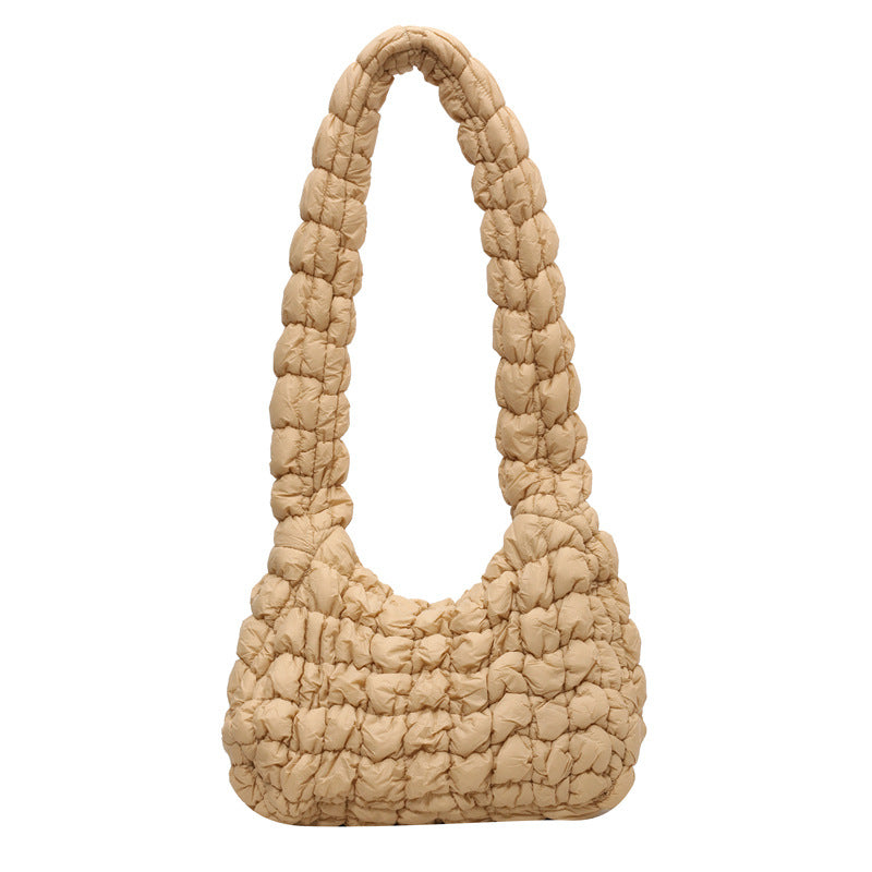 Textured Quilted Shoulder Bag Kalsten