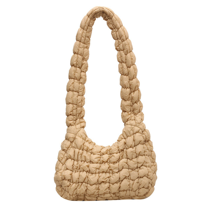 Textured Quilted Shoulder Bag Kalsten