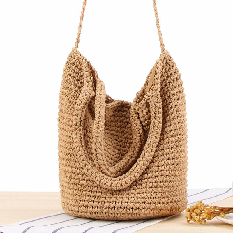 Hand-knotted tote bag with sophisticated design Kalsten