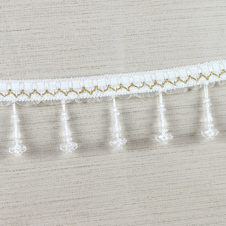 Decorative lace trim with pearls Kalsten