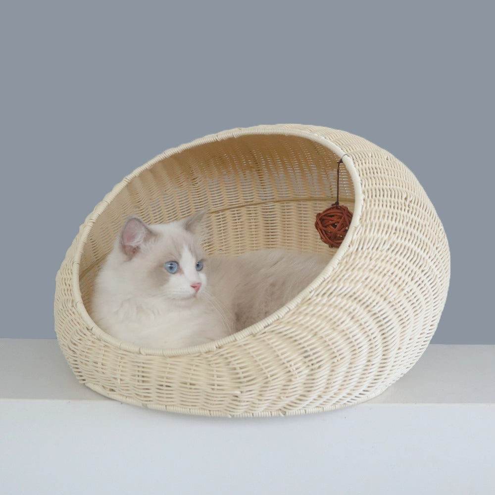 Cozy floor cushion in round design Kalsten