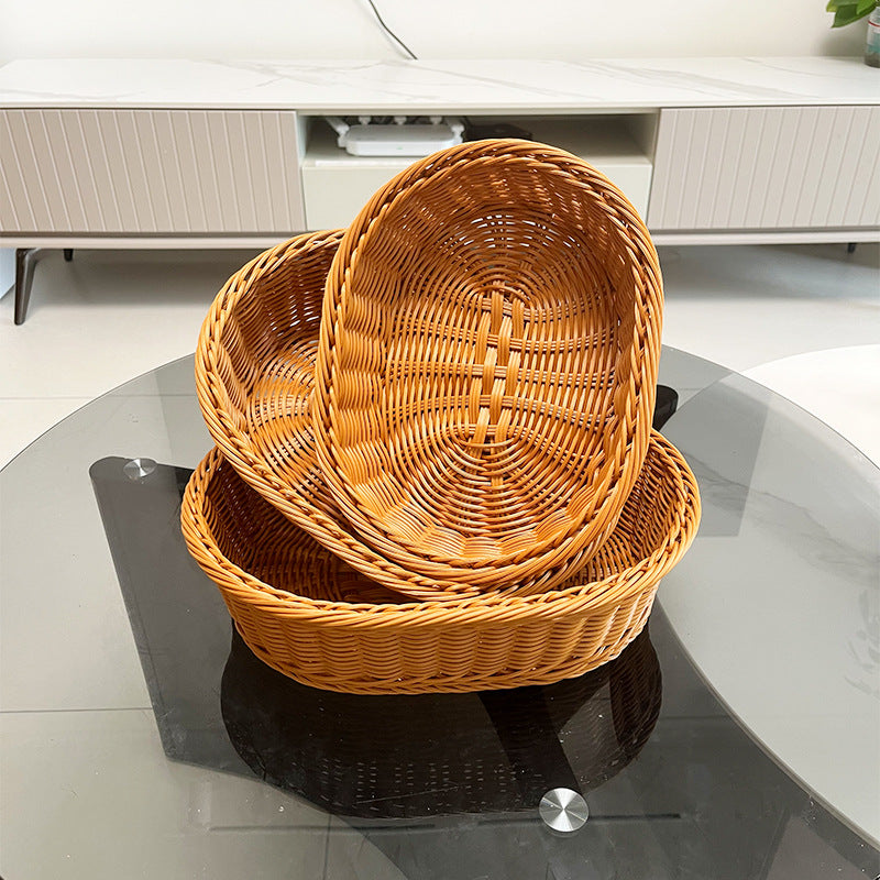 Woven Oval Serving Basket Kalsten