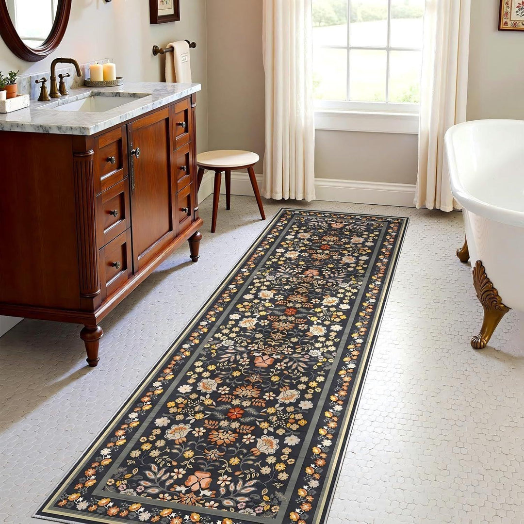 Vintage Floral Runner Carpet Kalsten