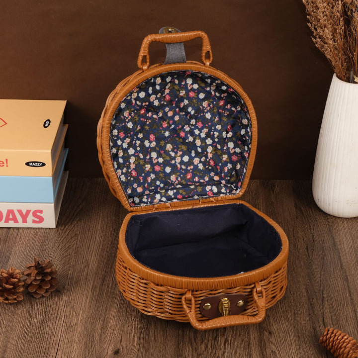 Floral-Inspired Woven Basket Kalsten