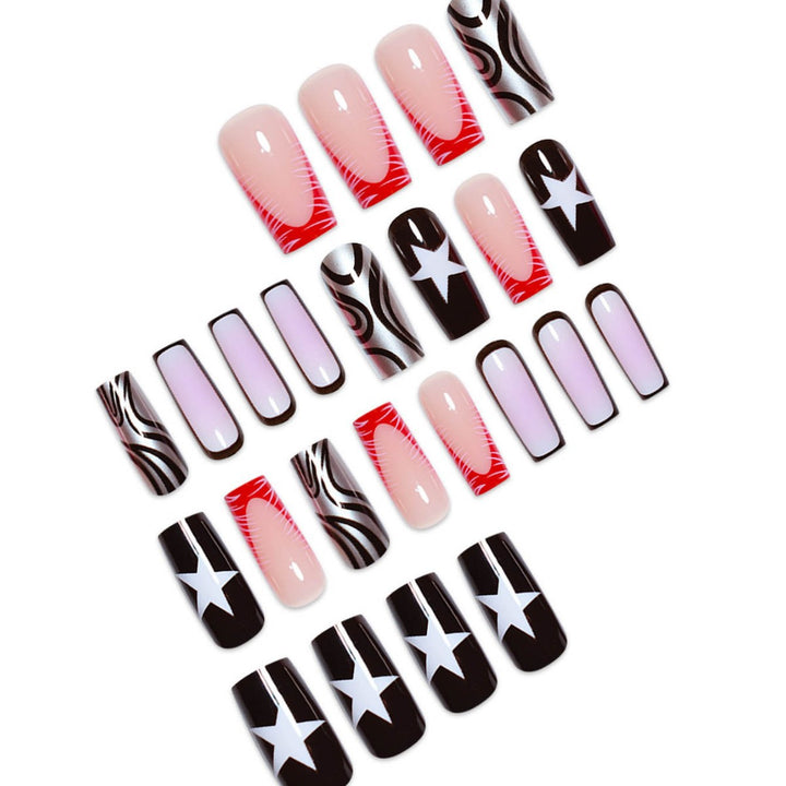Artistic Geometric Nail Art Extensions Kalsten