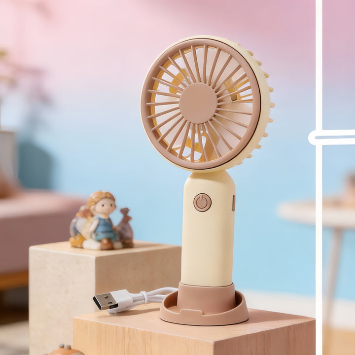 Women Portable Mini Handheld Fan with Flexible Use Kalsten