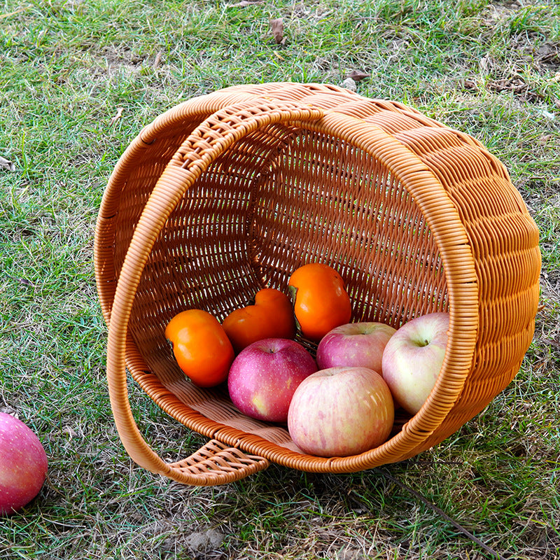 Handwoven Wicker Utility Basket Kalsten