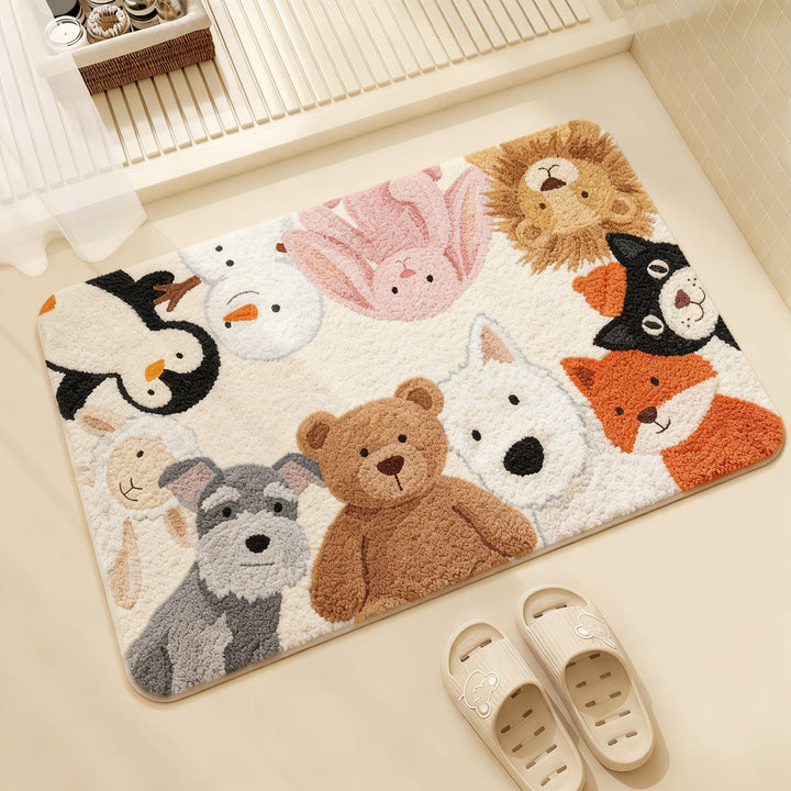 Cute Cat-Themed Bath Mat