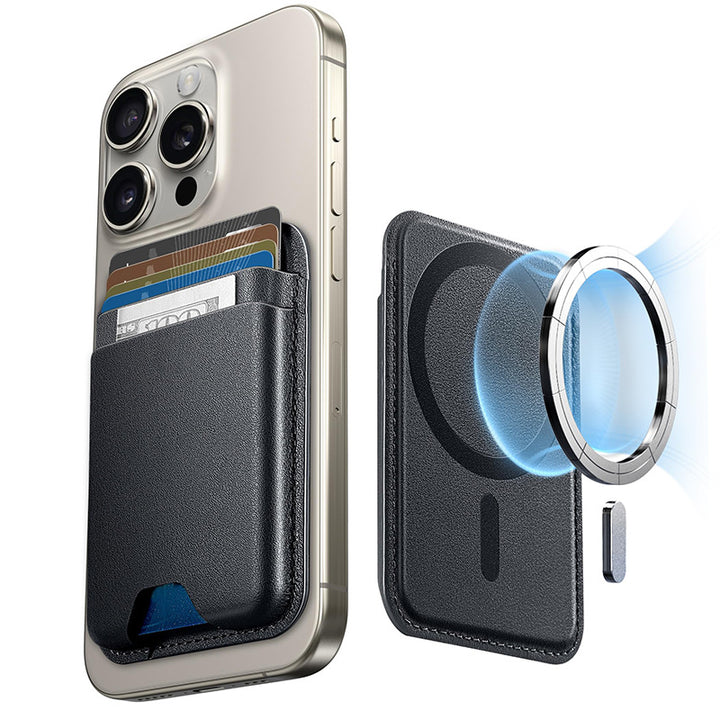 Magnetic Leather Phone Wallet Kalsten