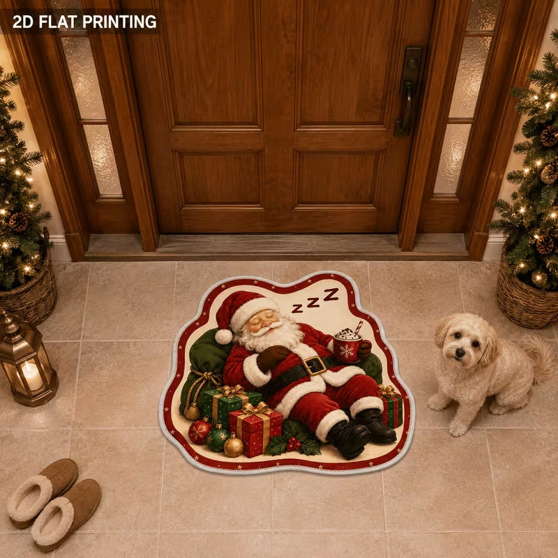 Santa Claus Shaped Home Entrance Mat