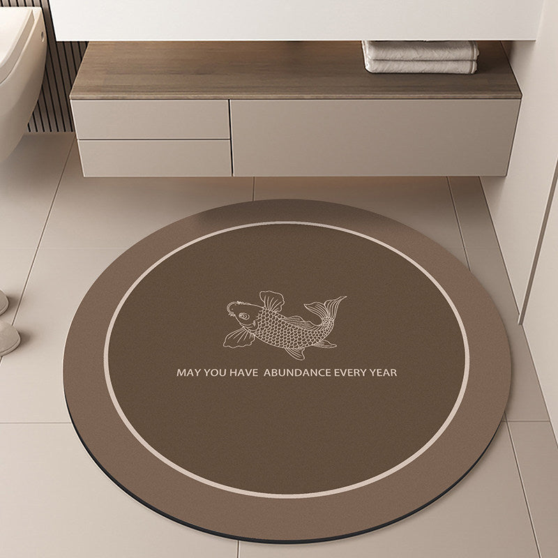 Moon-Themed Round Area Rug