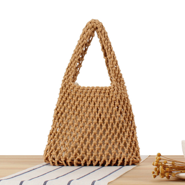 Handcrafted Tote Bag in Modern Mesh Design Kalsten