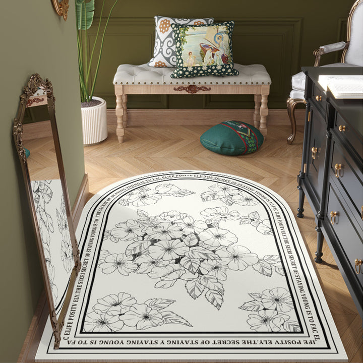 Artistic Floral Area Mat