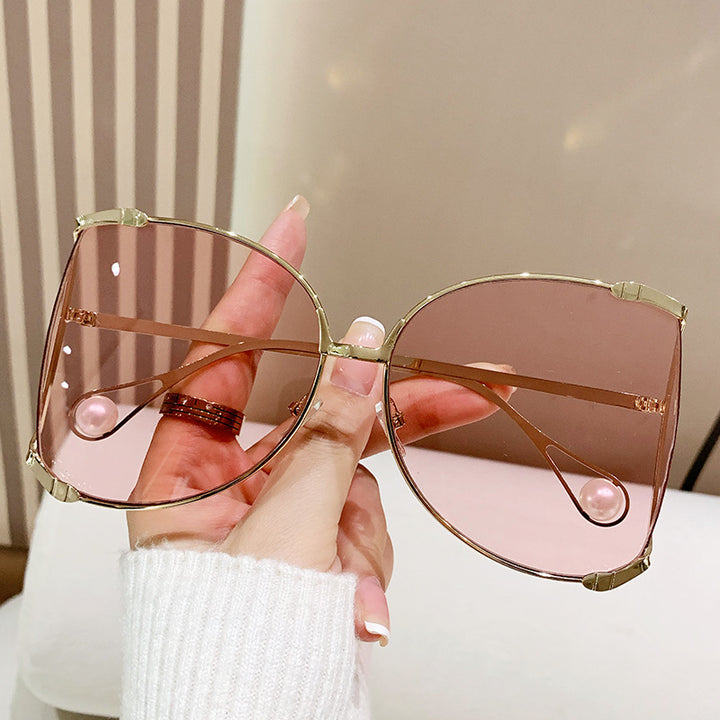 Ladies fashionable glasses with elegant pearl decor Kalsten