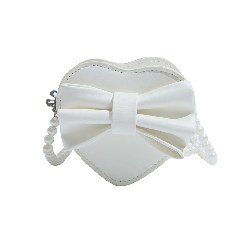 WoHeart-Shaped Bow Clutch Bag Kalsten