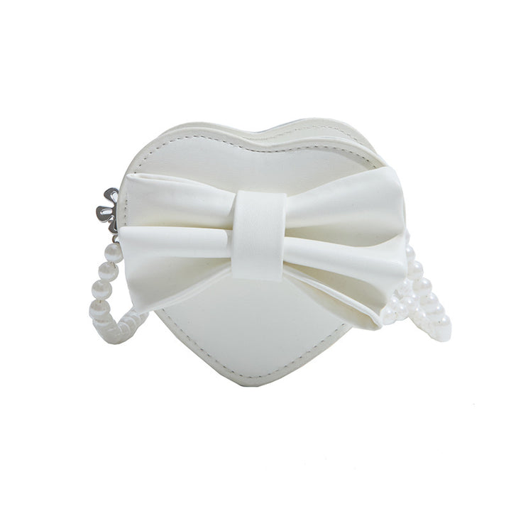 WoHeart-Shaped Bow Clutch Bag Kalsten