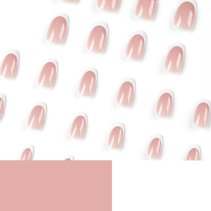 Elegant Gel Nails with Continuous French Tip Kalsten