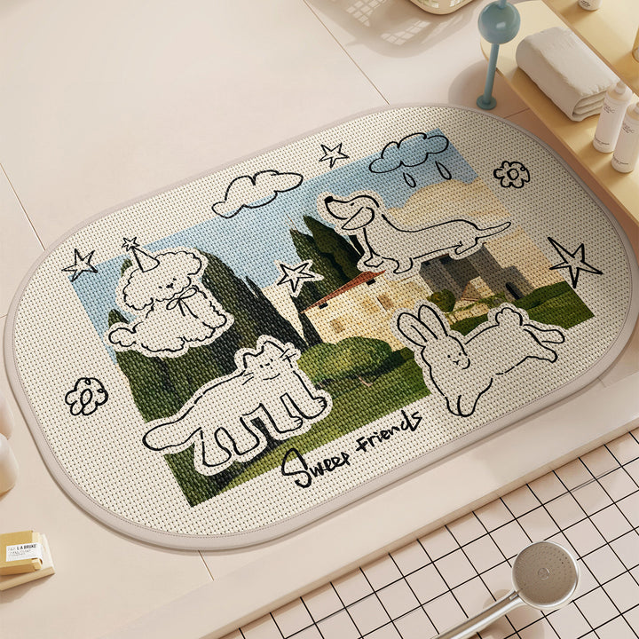 Decorative Animal-Themed Area Mat