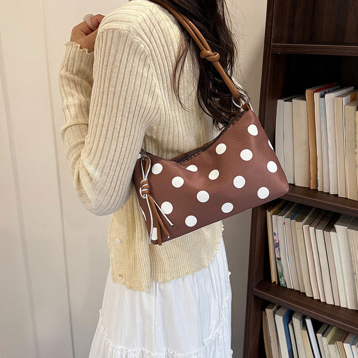Casual Chic Polka Dot Handbag