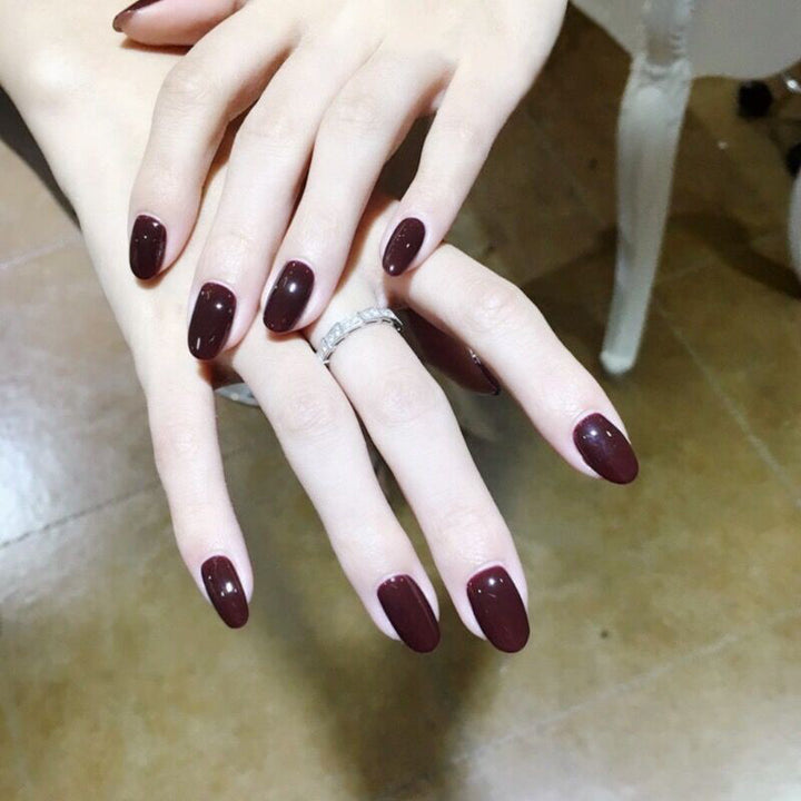 Elegant Glossy Press-On Nail Tips Kalsten