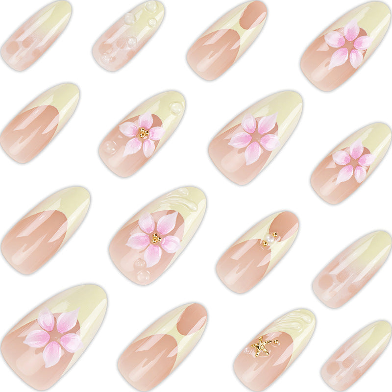 Floral-Themed Press-On Nail Art Set Kalsten
