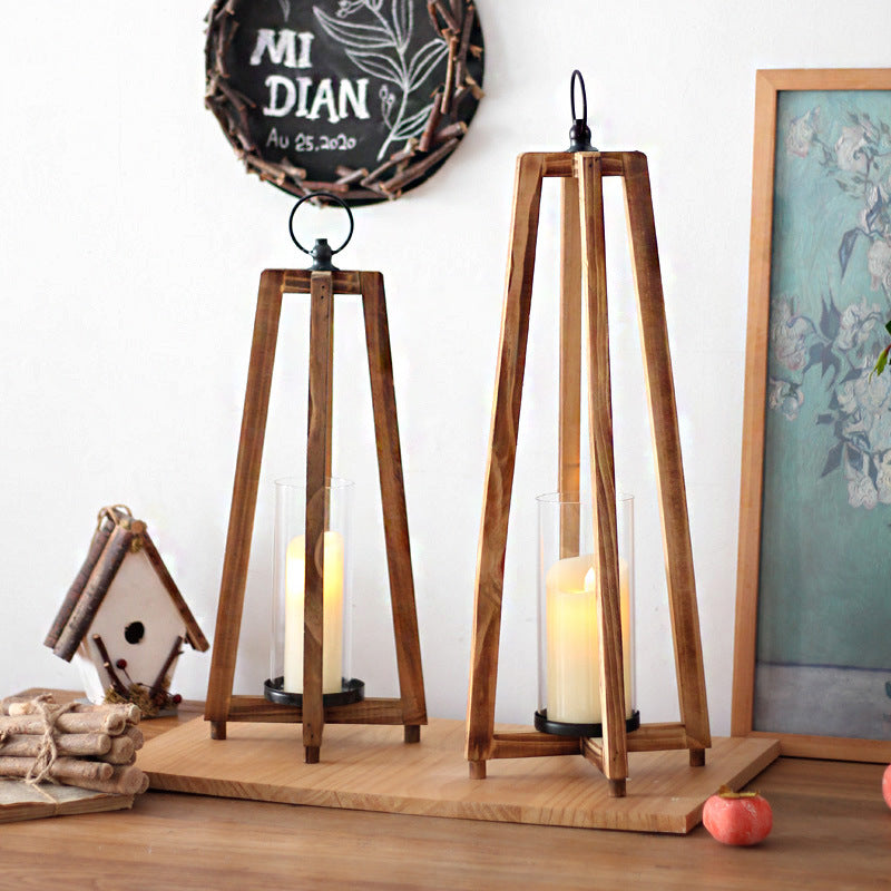 Stylish lantern made of wood Kalsten