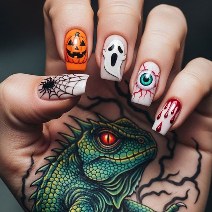 Halloween-Themed 3D Acrylic Nail Art Set Kalsten