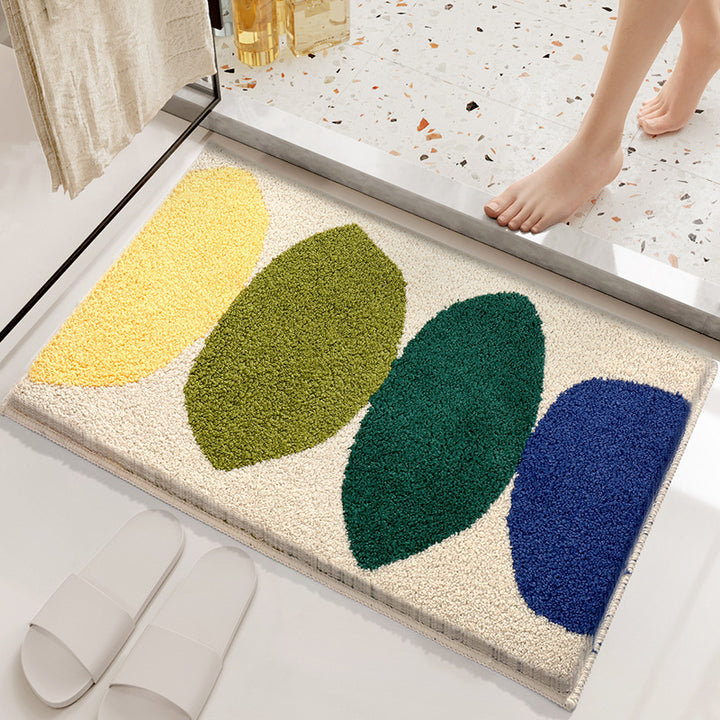 Whimsical Rainbow Bath Mat