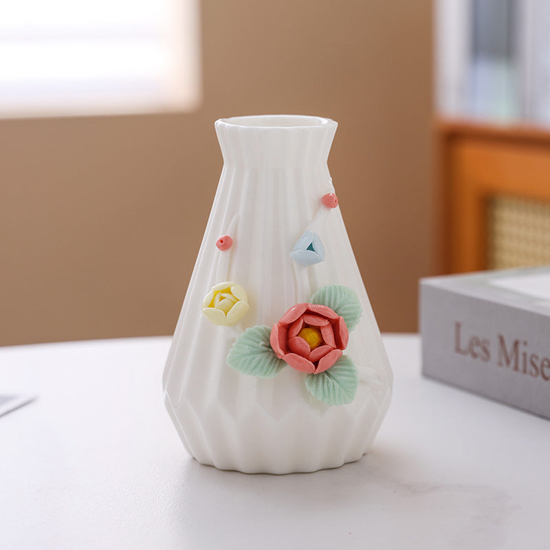 Decorative Floral Ceramic Vase