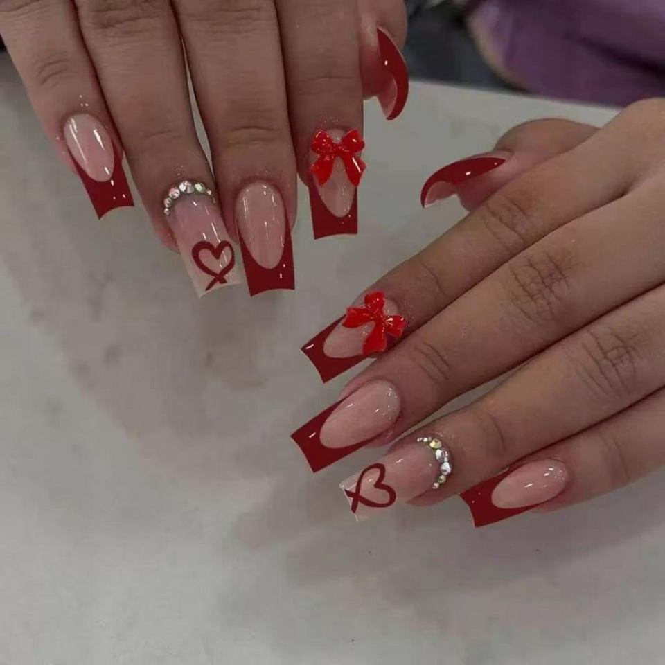 Decorative Heart and Bow Nail Art Set Kalsten