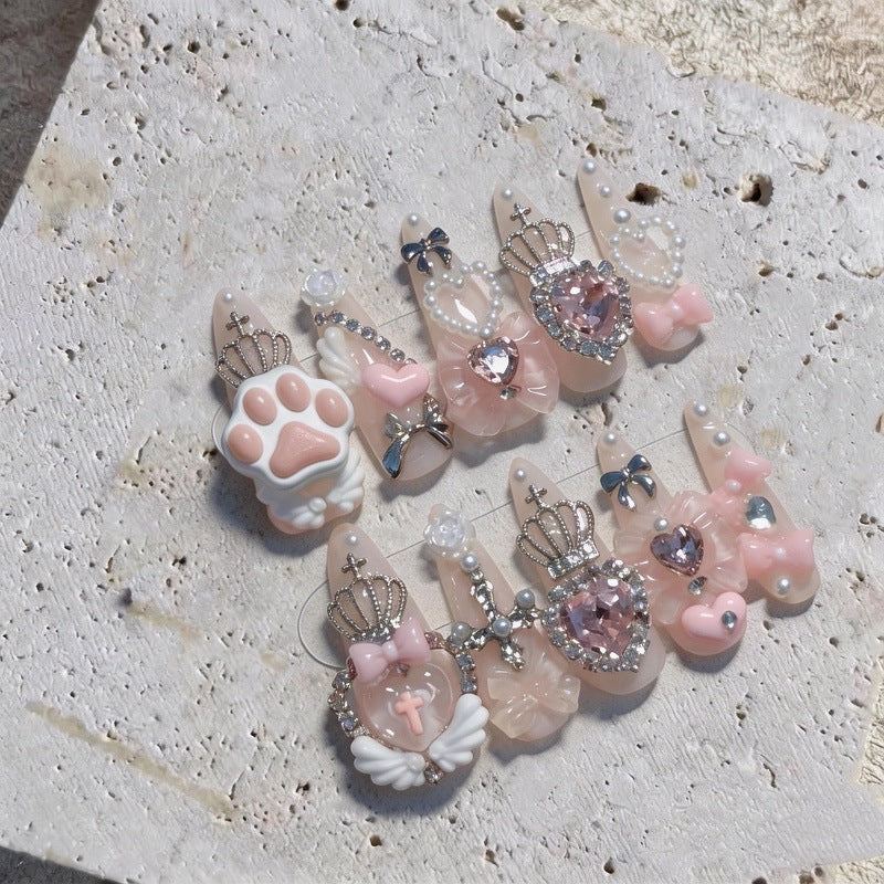 3D Decorative Themed Press-On Nail Set